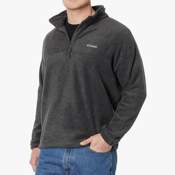 Columbia Gray Fleece 1/4 Zip Top 3XT - Picture 1 of 4